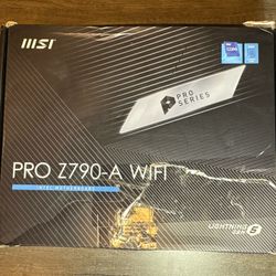 MSI Z790-A WIFI Motherboard – OPEN BOX – Never Used – DDR5