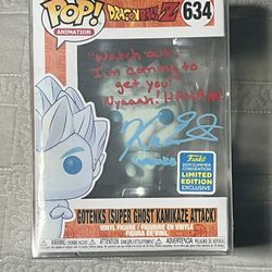 Funko Pop - Signed Dragon Ball Z Ghost Gotenks, 2019 Funko Summer Convention
