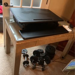 Desk And Stand Up Desk