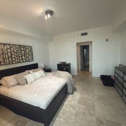 King Bed Frame + Mattress