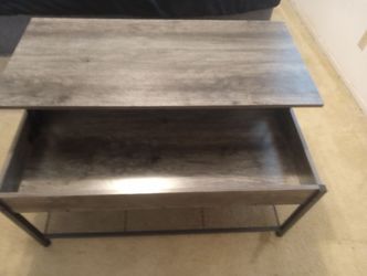 Smoke grey storage table