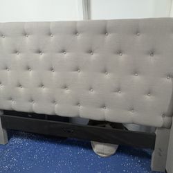 Fabric Headboard, Footboard, and Rails for King Size Bed