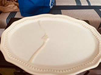 Princess house pavilion divided  luncheon plate .