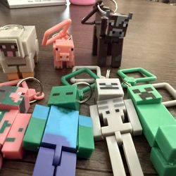 Minecraft Keychains BRAND NEW (Pack Of 10)