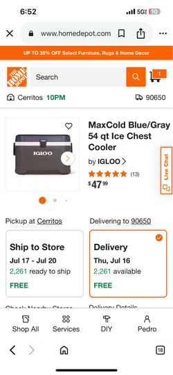 Igloo  cooler