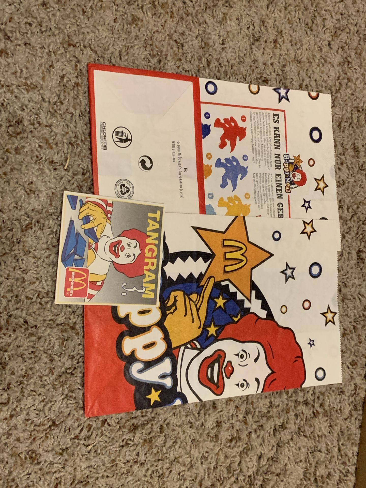 McDonalds German Happy Meal Bags