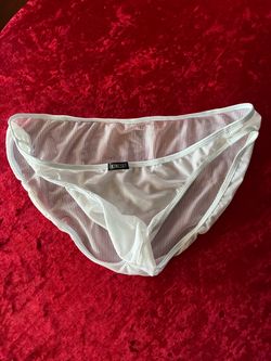 iKingsky White Mesh Bikini Brief
