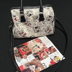 Mickey Mouse Vintage Newspaper Style Bag – Crossbody & Handbag
