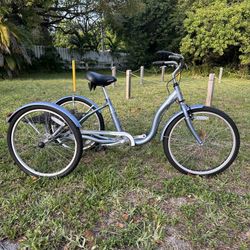 Schwinn Meridian 24” Tricycle Single Speed With Basket New