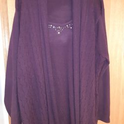 Womens plus Size 3X,  Briggs Sweater set 