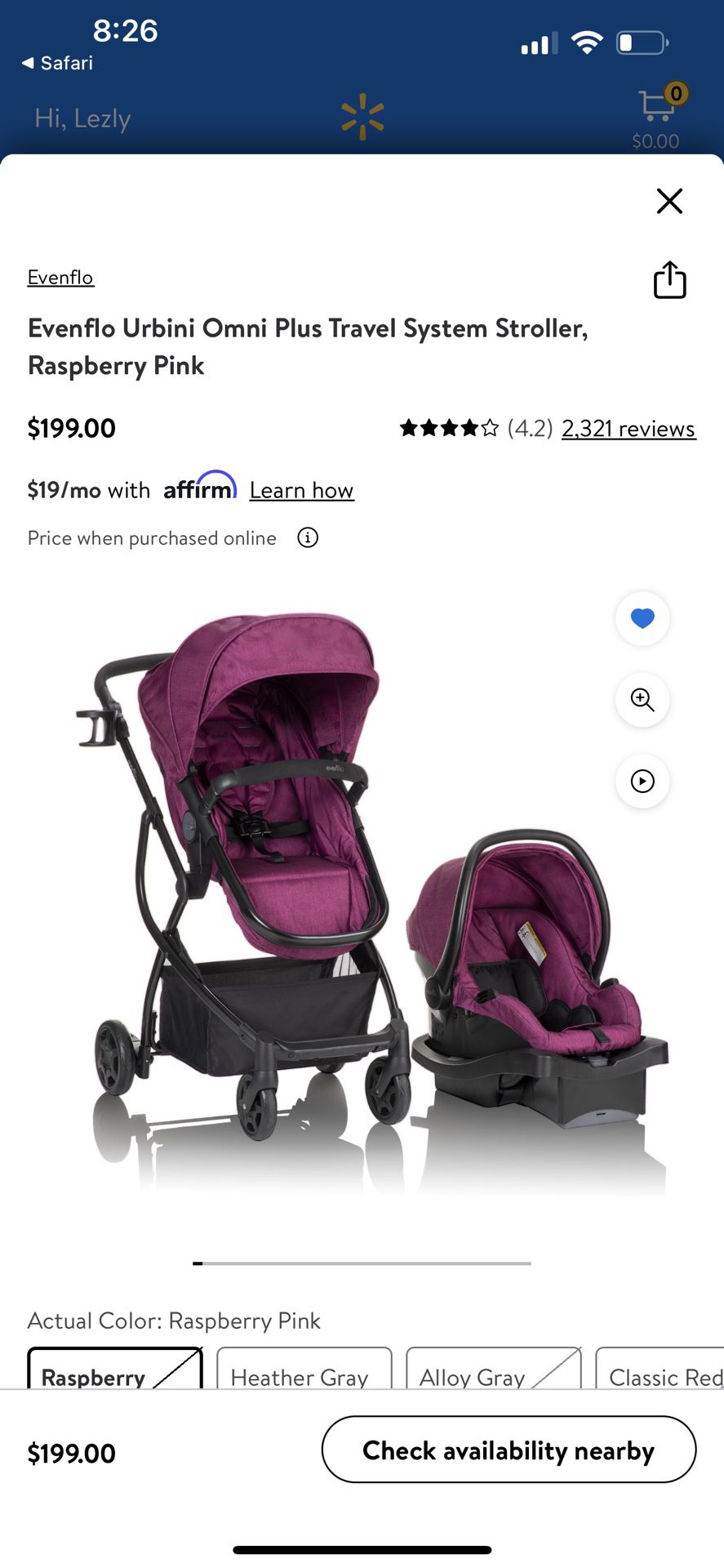 Carseat And Stroller  Accident Free 