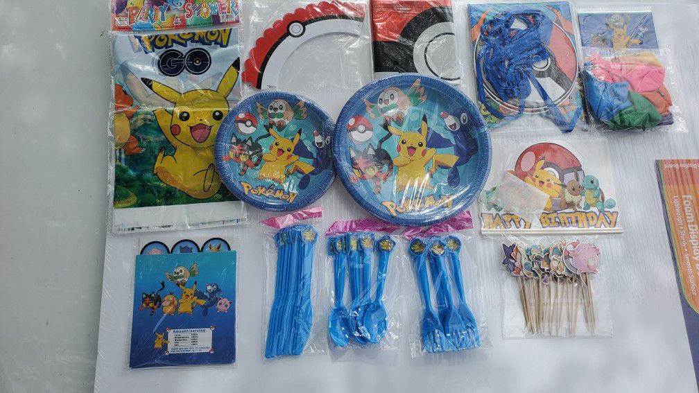 Pokemon Birthday Party Supply Pack 188pcs