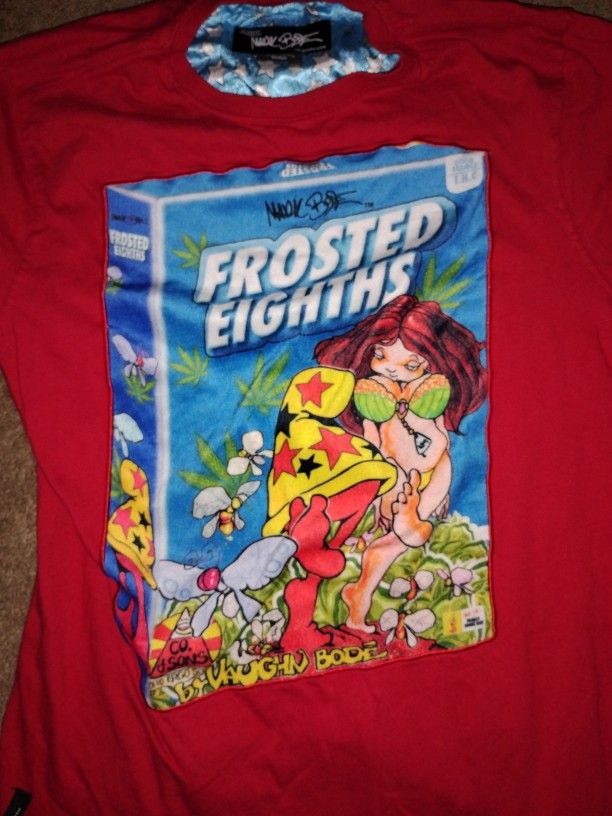 Red Frosted Eights Tee