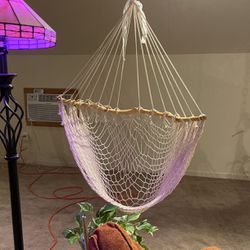 2 hanging chairs