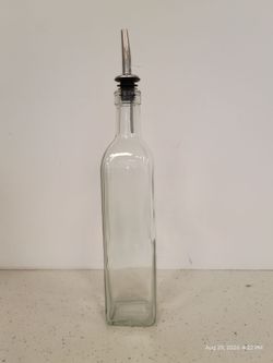 Brand New - Lot of 10 Commercial Glass Oil & Vinegar Cruets (16 oz) with Pour Spouts