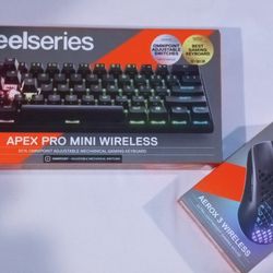 Steelseries Apex Pro Mini Keyboard & Aero Mouse Combo 