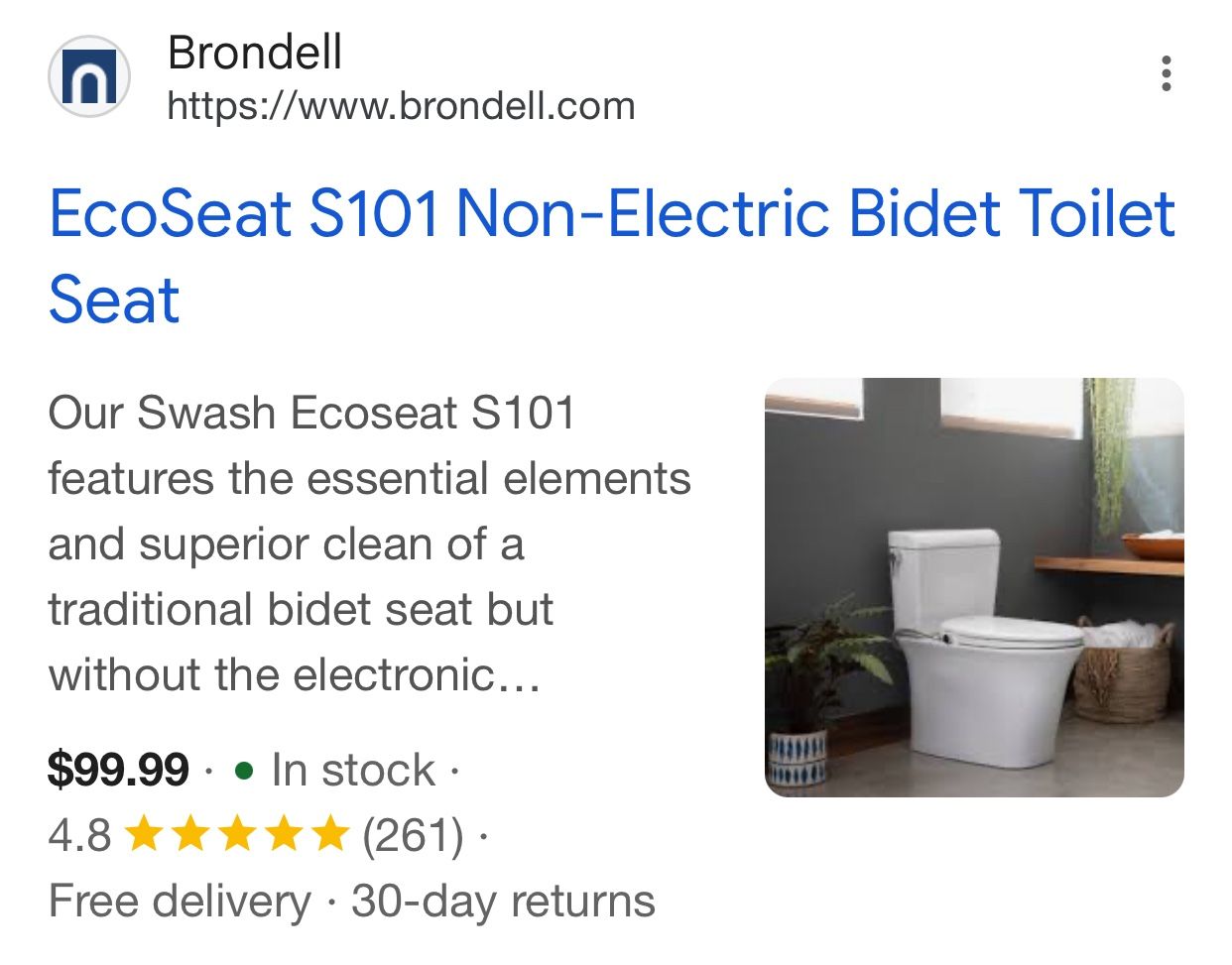 Bidet Eco Seat (NON ELECTRIC)