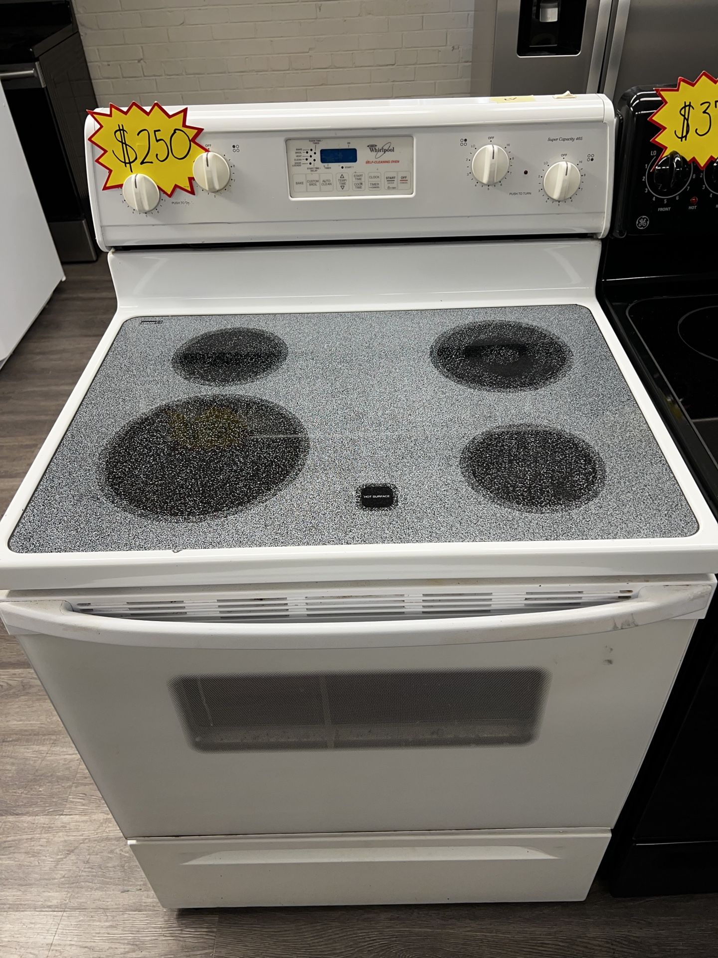 Glass Top Whirlpool Stove 