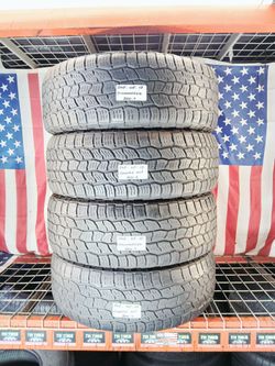 ✅ 265/65R18 COOPER DISCOVERER AT3 ALL TERRAIN 265 65 18 SET 4 NICE USED TIRES 