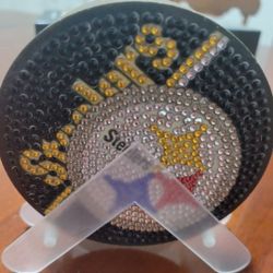 NFL Team Logo Coaster Set - Black, Gold, Silver