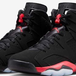 Air Jordan 6 Retro "Infared Salesman" Black And Light Crimson