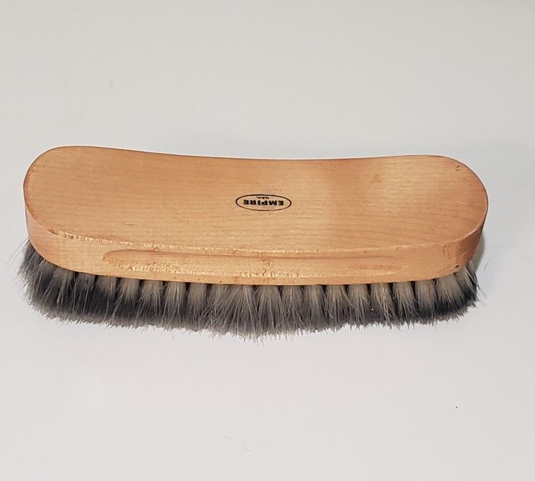 Vintage Wooden Empire Shoe Polishing Buffer Brush