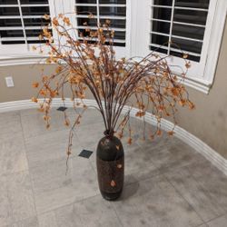 XL Home Decoration Vase And Silk Flowers From Pier One