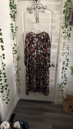 Sheer Floral Dress