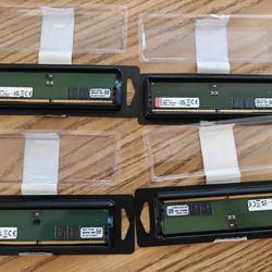 4x 32GB 4800mhz Kingston DDR5 RAM
