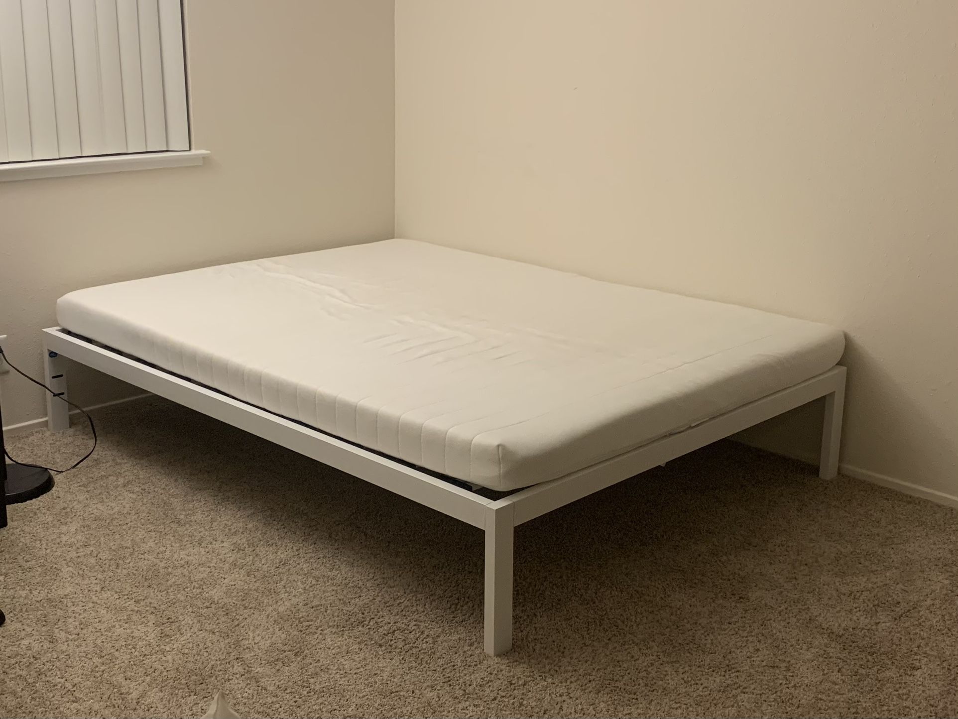 IKEA Queen Size Mattress + Frame