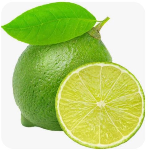 Organic extra large limes fruits.