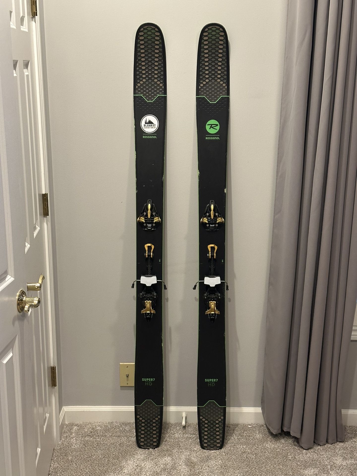 rossignol super 7 180 with marker kingpin