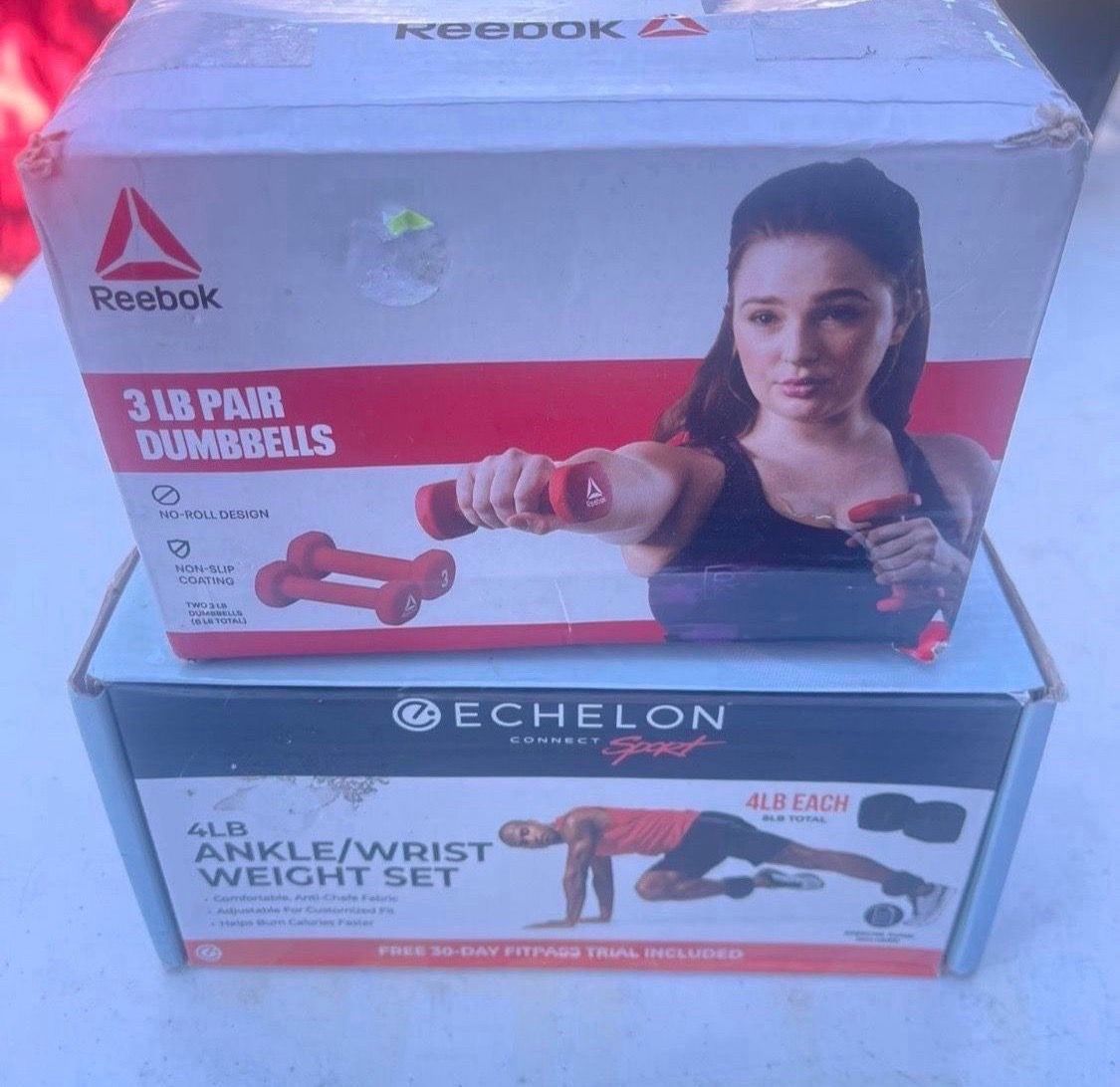 Echelon Ankle and Wrist Weights, 8lb Set with 30 Day Free