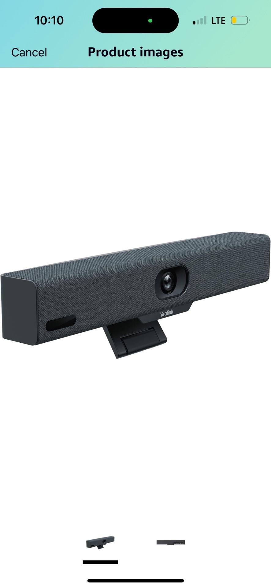 Yealink Video Conferencing Camera - 3840 x 2160 Video - Microphone - Network (RJ-45) - TV