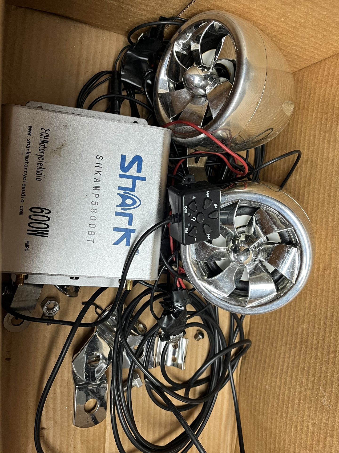 2 Ch Motorcycle audio 600w
