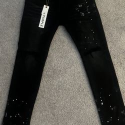 White paint Purple Jeana