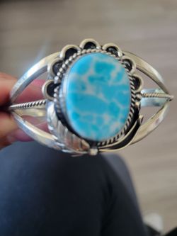 Silver bracelet cuff