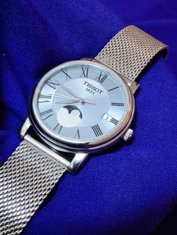 Tissot Swiss Made Premium Blue Carson Moonphase Women's Watch