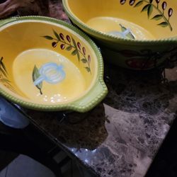 Temptations by Tara Cucina 2 Casserole Dishes with Bakers Racks - 12 Piece Set