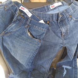 Boys Jeans Sizes 10. And 14. Levis , Nautica ,City Walk. 