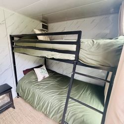 Brand New Twin Bunk And Mattress With Bedding