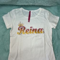 Reina White 4T Toddler Shirt