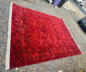 Area rug red 9 x 12