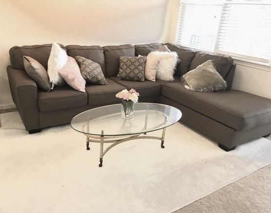 Ashley Calicho Cashmere sectional Sofa
