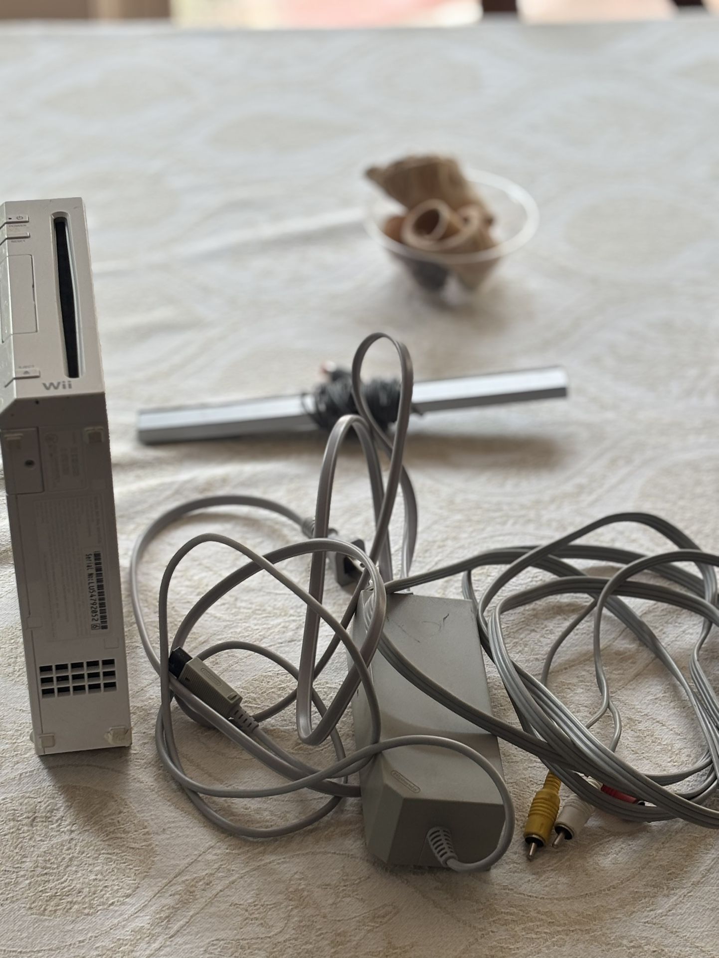 Wii Console W/ Power Chords And Remotes