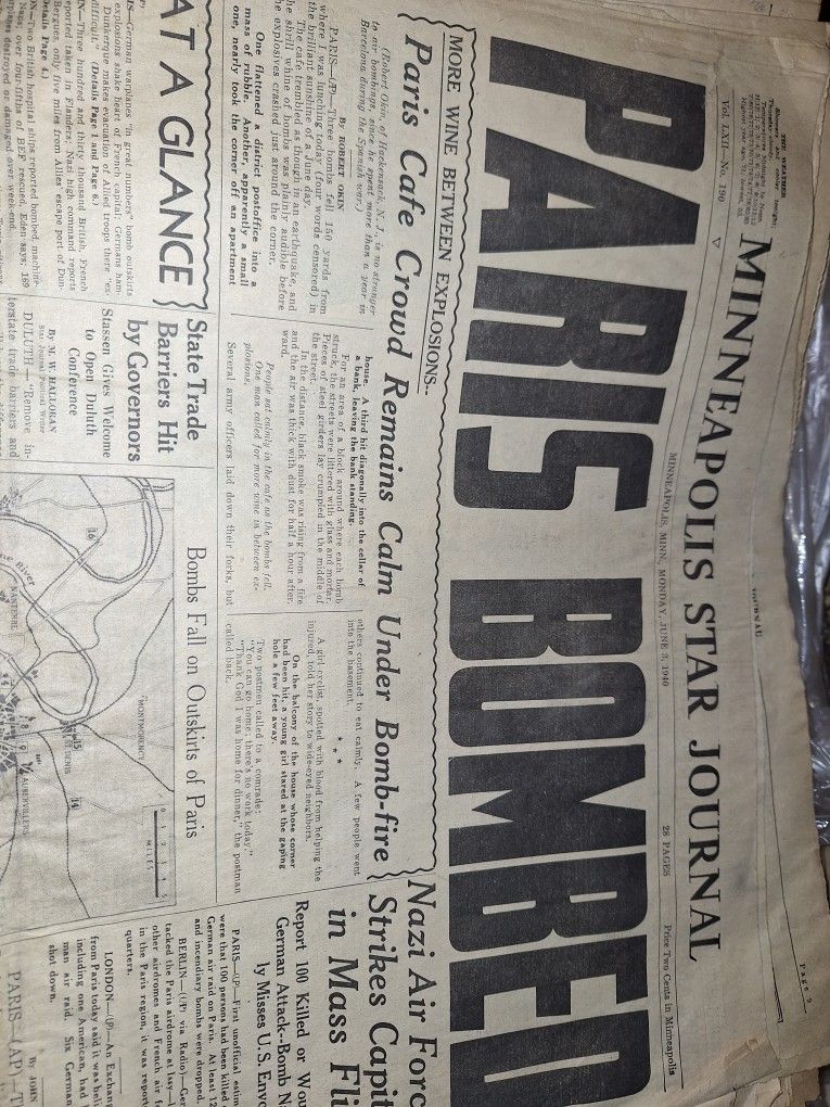 Lot Of 1930s 40 Original News Papers