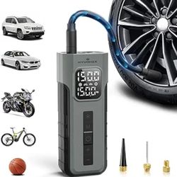 Inflador de neumáticos, compresor de aire portátil, bomba de bicicleta inalámbrica de inflado rápido