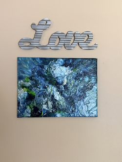 💙🌿 Emerald Tide – Original Abstract Canvas