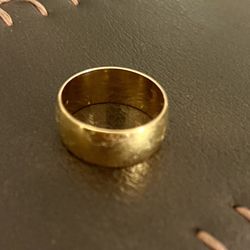 18k Gold Plated Women's/Mens Band 