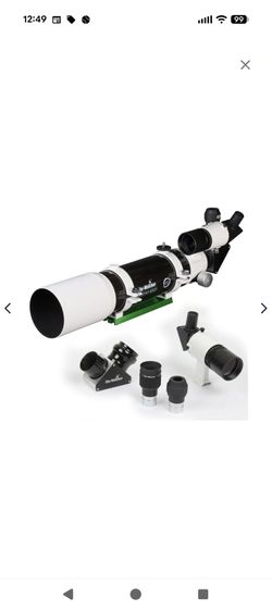 Celestron Skywatcher 80mm Refractor with ED Glass.